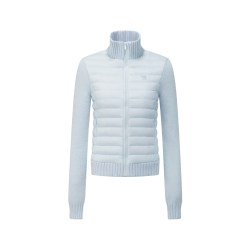 CLIMAX VISION 仿貂毛针织拼接短款高领排骨羽绒服休闲保暖外套