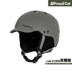 骄傲的猫 proudcat滑雪头盔防撞单双板专业雪盔帽装备护具男女2324