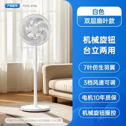 艾美特 电风扇落地扇家用遥控大风力静音台式摇头电扇办公室新款