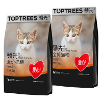 PLUS会员：领先 全价猫粮成幼猫咪通用鸡肉营养爱心猫粮10kg