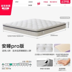 全友 家居意式极简落地真皮双人大床主卧室2米x2米2大象耳朵软包床