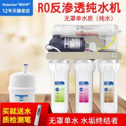 惠安特 除水垢净水器家用厨房直饮净水机双出水智能纯水机ro反渗透