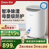 Deye 除湿净化一体机家用抽湿器干衣室内吸湿B12A3