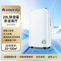 格力 除湿机家用抽湿轻音DH20EF室内干燥机卧室除潮空气吸湿器小型