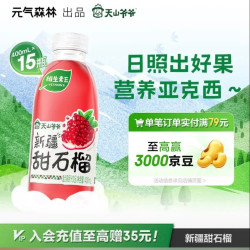 元气森林 天山爷爷 新疆甜石榴复合果蔬汁饮品果汁饮料 400ml*15瓶