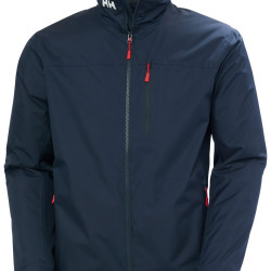 HELLY HANSEN 男士防水透气中层夹克 聚酯纤维保暖 都市风格运动外套 597 海军蓝 Large