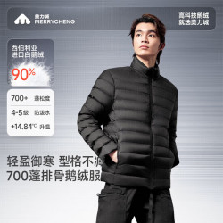 美力城 五折*反季*轻薄排骨鹅绒羽绒服