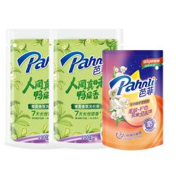 芭菲 国色天香鸭屎香洗衣液100g*2+柔顺剂80g