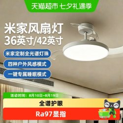 米家 小米米家风扇灯36英寸吊扇灯42英寸现代简约卧室吊扇灯