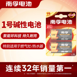 南孚 LR20-2B 1号碱性电池 1.5V 2粒装