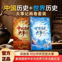 中国世界历史大事记画卷史前文明至21世纪中国世界历史发展的整体脉络专门为儿童打造的历史地理启蒙画卷
