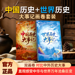 中国世界历史大事记画卷史前文明至21世纪中国世界历史发展的整体脉络专门为儿童打造的历史地理启蒙画卷