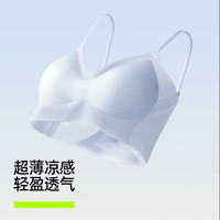 有棵树 女士凉感无钢圈收副乳文胸 优雅黑 S(70A/70B/70C)