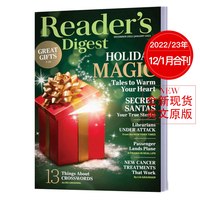 美国读者文摘英文2026年订阅人文学大学生课外阅读四六级英语国外2022/23年过刊期刊Reader's Digest杂志
