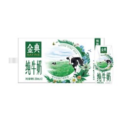 金典 3.6g乳蛋白 纯牛奶 200ml*12盒