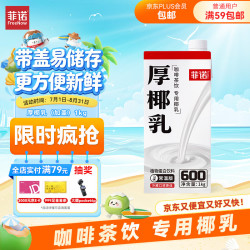 菲诺 常温版 厚椰乳 植物蛋白饮料 1L