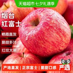 寻天果蔬 山东红富士苹果新鲜水果应当季整箱一级大果脆甜富士苹果