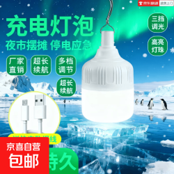京喜 LED夜市摆地摊厨房厕所爆亮无线移动充电灯地摊灯户外灯 三档调节+充电户外灯