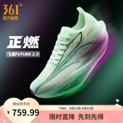 361° 男鞋运动鞋飞飚future2.5新品专业马拉松碳板竞速透气减震跑步鞋 正燃 39