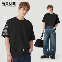 马克华菲 100%纯棉短袖T恤男
