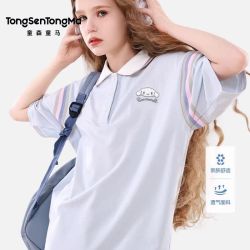 童森童马 女童短袖T恤夏季新款儿童上衣青少年超好看女装大童衣服