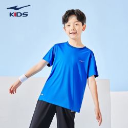 鸿星尔克 童装短袖夏季男女童清凉舒适百搭短T