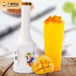 广禧 浓缩芒果汁1kg 果汁风味饮料浓浆冲饮商用珍珠奶茶店专用原料