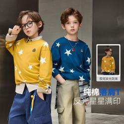 ASK junior 儿童长袖T恤26秋季中大童圆领套头衫男童打底衫