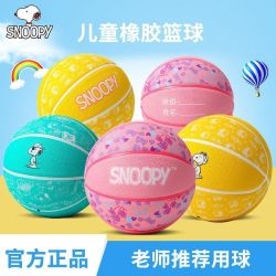 史努比 儿童篮球幼儿园初中小学生3-5号室内外加厚耐磨定制蓝球