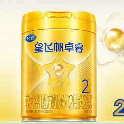 飞鹤 星飞帆卓睿2段乳铁蛋白HMO婴儿牛奶粉750g*6升级官方旗舰店
