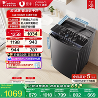 移动端:小天鹅 全新免清洗变频系列 TB100V23DB 变频直驱波轮洗衣机 10kg 玄武灰