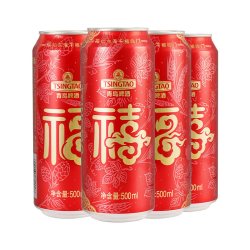 青岛啤酒 整箱装 1x4x500ml 500ml
