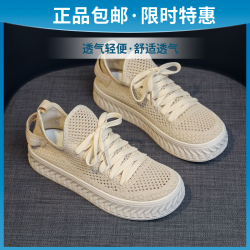 新款夏季网面女鞋透气薄款鞋子女夏款软底轻便防滑耐磨板鞋妈妈鞋