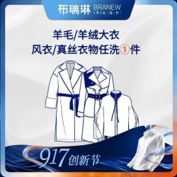 布瑞琳洗衣 清洗1件大衣/风衣/真丝衣物/连衣裙