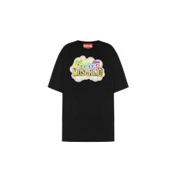 MOSCHINO 女士泡泡龙联名徽标T恤