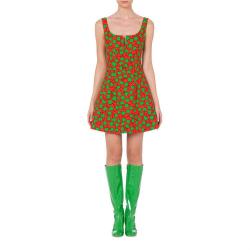 MOSCHINO 女士全幅樱桃印花棉质连衣裙