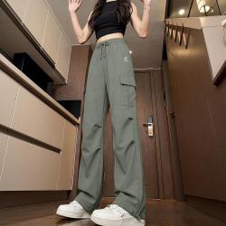 夏天裤子女薄款凉感夏天外穿百搭工装透气舒适女长裤