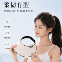 勋阳宇乐 夏季空顶户外遮阳帽 米色 糖果帽