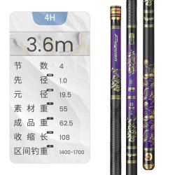 富源百川 超轻超硬 钓鱼竿