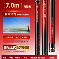 创威 非凡大师炮竿长杆10/13m钓鱼竿手杆打窝竿超轻超硬传统钓炮杆