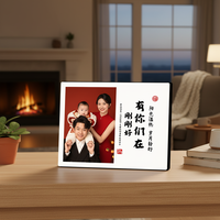 亲子照全家福定制相框摆台婚纱照相片宝宝洗照片台式简约8寸10寸