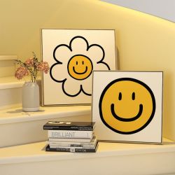 聚宸兴 笑脸表情太阳花北欧展示防水品质升级环保质感色彩生活