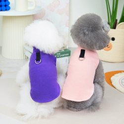 2022宠物服饰北欧风牵引绒衣简约休闲保暖秋冬季狗狗衣服舒适通用