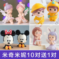 搪胶蛋仔安妮贝拉手工摆件娃娃
