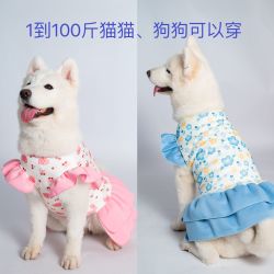 公主风洋气秋冬宠物猫咪狗狗凉衣衣服新款卫衣裙子中大型犬狗服装