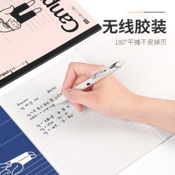 国誉 日本kokuyo国誉猫与少年A6胶装本Campus简约大学生笔记本子A6线圈