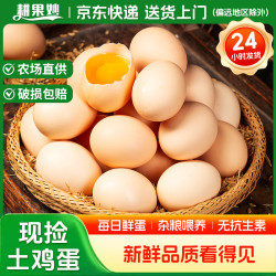 耕果妙 鲜鸡蛋40枚新鲜土鸡蛋营养笨鸡蛋农家谷物喂养大个鸡蛋