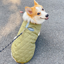 柯基柴犬狗狗衣服冬季可牵引扣中型宠物棉衣加厚马甲加绒保暖背心