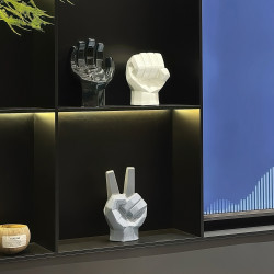 现代高级感小众艺术手势摆件创意家居电视柜电脑桌桌面摆件装饰品
