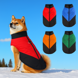 柴犬衣服秋冬款带牵引黑色狗狗防脏马甲背心冬季外出加厚保暖棉衣